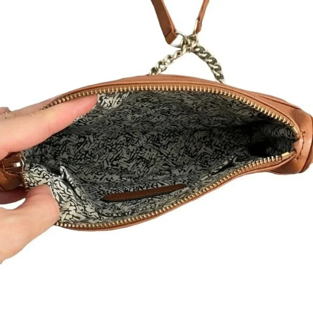 Rebecca Minkoff Mini Mac Cognac Brown Leather Crossbody - Picture 5 of 5